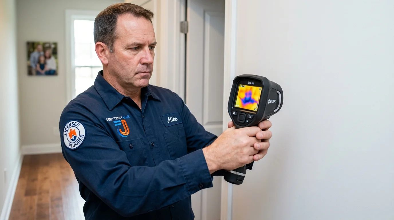 Thermal imaging leak detection by Johns Plumbing LLC in Lyndon
